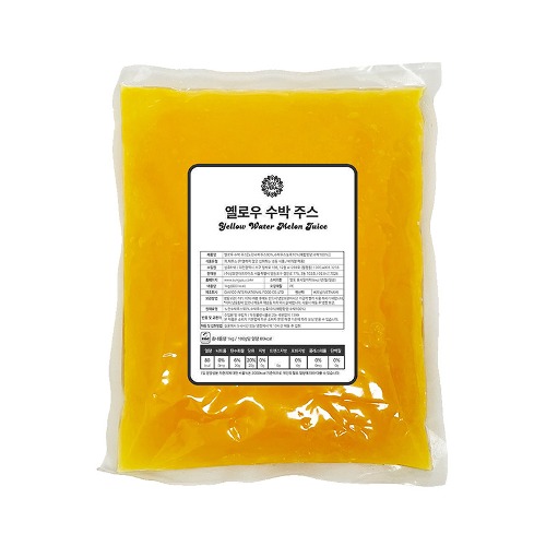 [2+1 리치베이스 증정] 에코베라 옐로우 노란 수박 주스 1kg